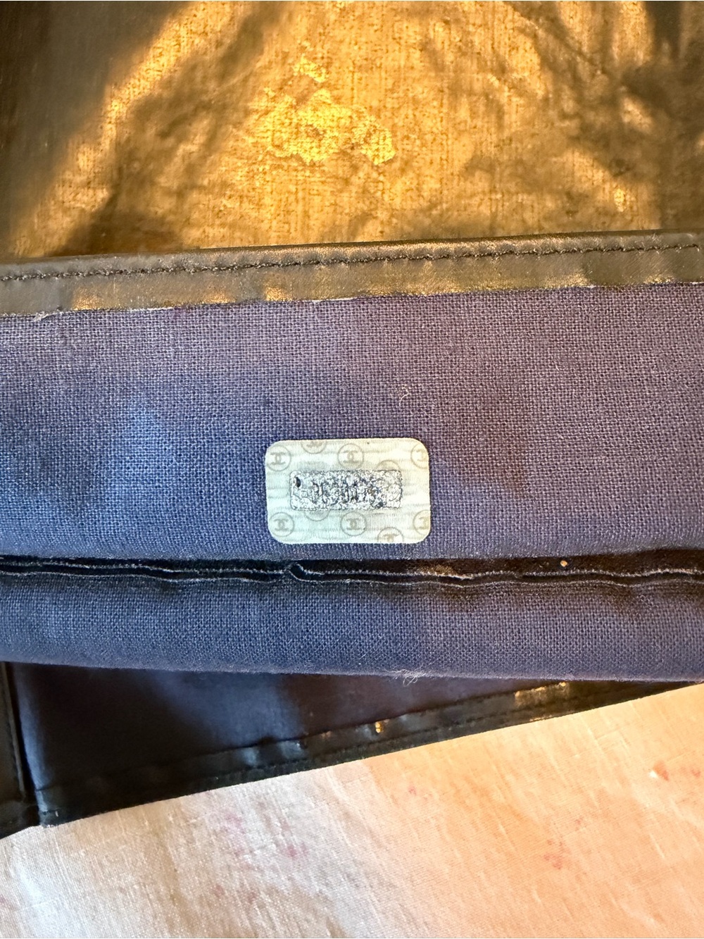 Chanel Black coated canvas shoulder Tote Bag , vintage - Picture 13 of 14